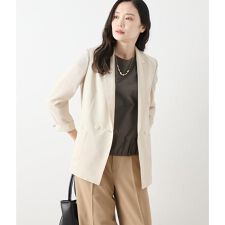 【ウォッシャブル】ドライライトクロス Wブレストジャケット