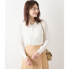 TCホールガーメント(R)  透かし柄カーディガン