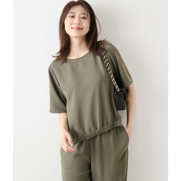 ビオラフラワープリント フロントフリルブラウス | ニューヨーカー