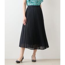 リサイクルポリエステルシアーローン プリーツスカート