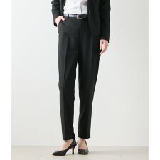 【ウォッシャブル】2WAYストレッチツイル テーパードパンツ