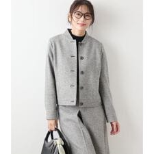 ニューヨーカー(NEWYORKER)のブロークンヘリンボーンツィード ブルゾン