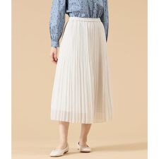シフォンジョーゼット プリーツスカート
