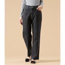 【ストレッチ】EDWIN 11オンスストレートブラックデニムパンツ