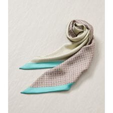 小紋×ピンドット 剣先スカーフ