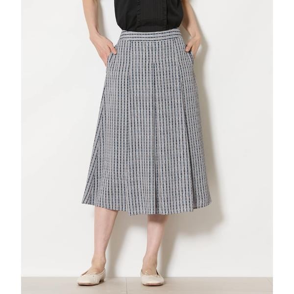 グリットプリント タックスカート | ニューヨーカー(NEWYORKER
