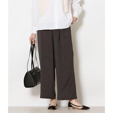 ダイヤドットプリント イージーワイドパンツ