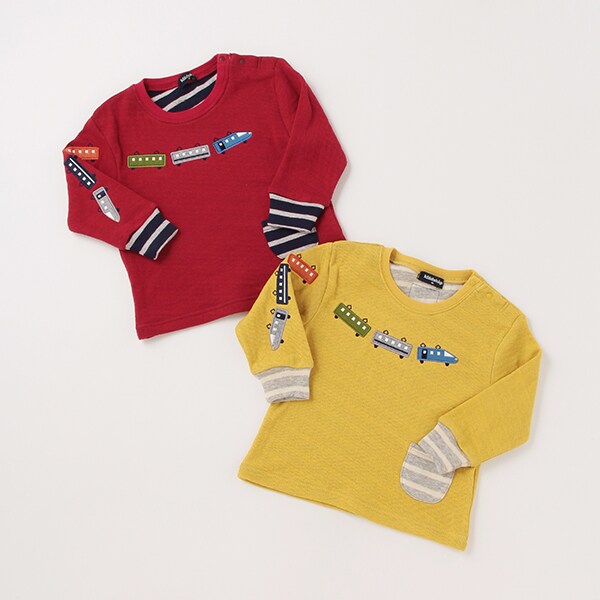 電車接結長袖Tシャツ | クレードスコープ(kladskap) | マルイウェブ