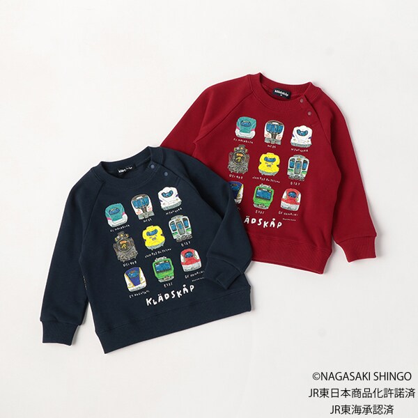 【新品】klädskap トレーナー サイズ110 水色 正面電車トレーナー | クレードスコープ(kladskap) | マルイウェブチャネル