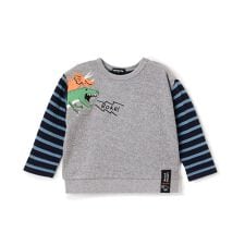 恐竜接結長袖Tシャツ