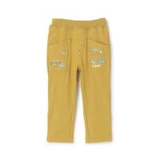 恐竜刺しゅうロング丈ストレートパンツ