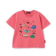 ピクニックアップリケ半袖Tシャツ