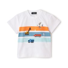 【人気商品再入荷】【直営店で取り扱い無し】乗り物グラフィック半袖Tシャツ