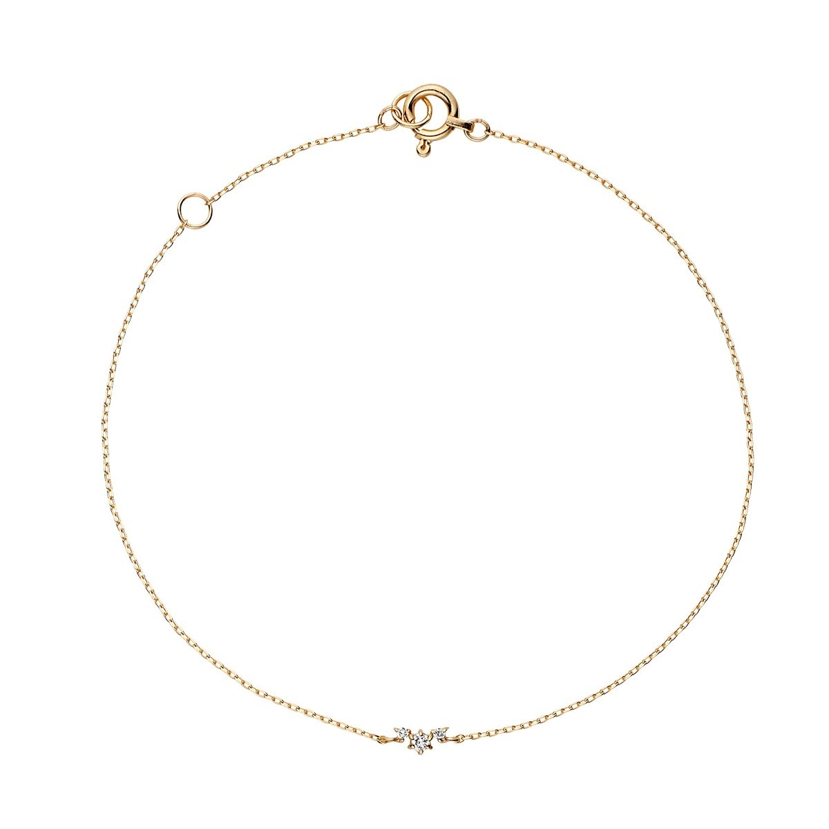 アガット 10K・ダイヤモンドブレスレット アガット 10K オパール