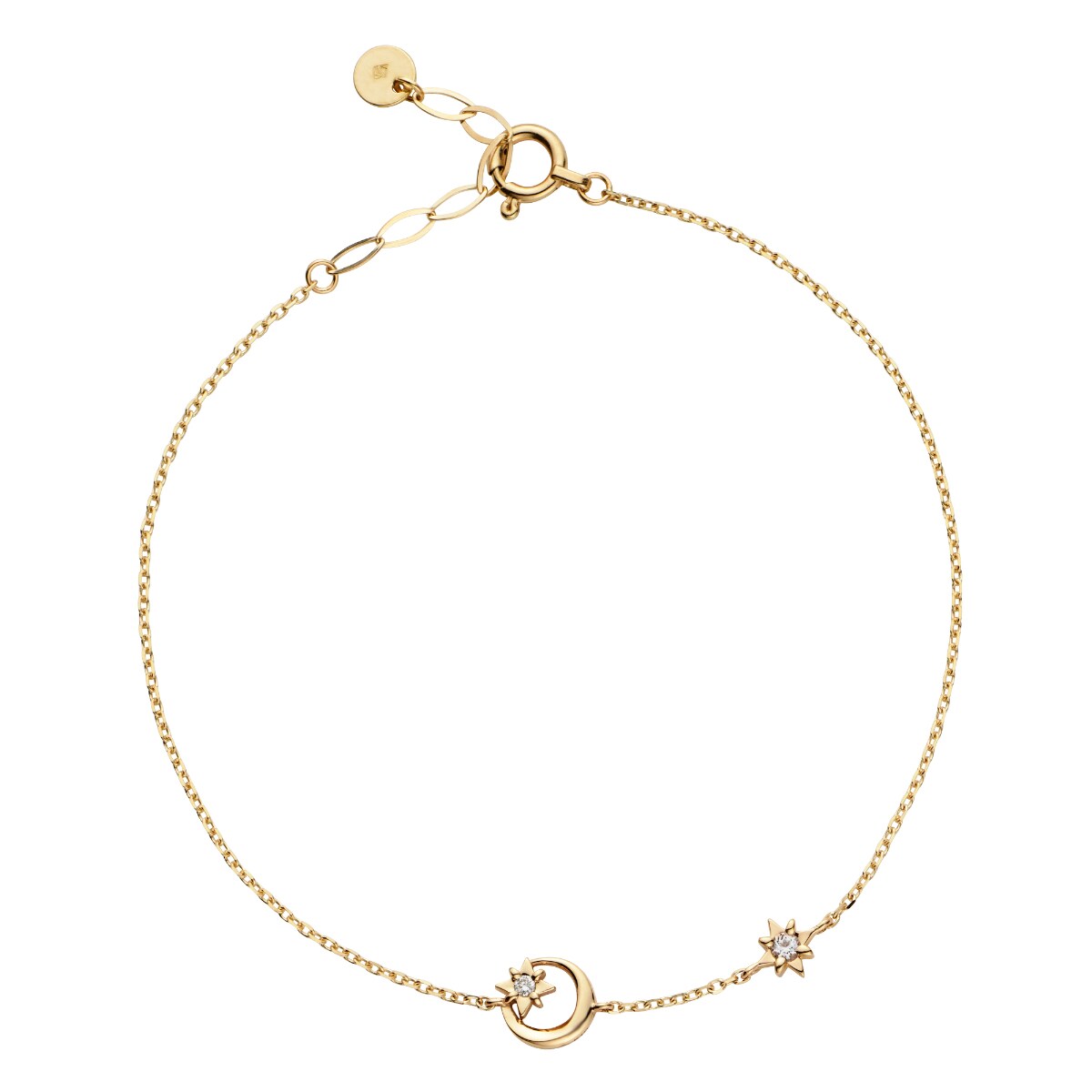 4℃ K10 PG ホワイトトパーズ 2連 ブレスレット トパーズ K10ホワイト