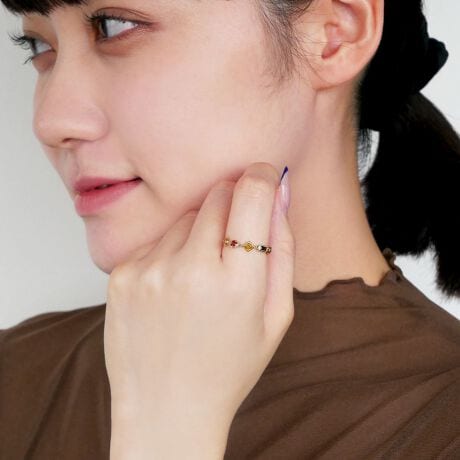 コニャックカラー チェーンリング