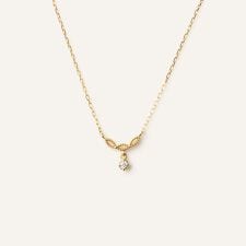 ヴイエー ヴァンドーム青山(va vendome aoyama)のK18 YG エクラレース ダイヤモンド ネックレス