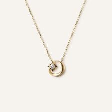 シルバー キュービックジルコニア ネックレス