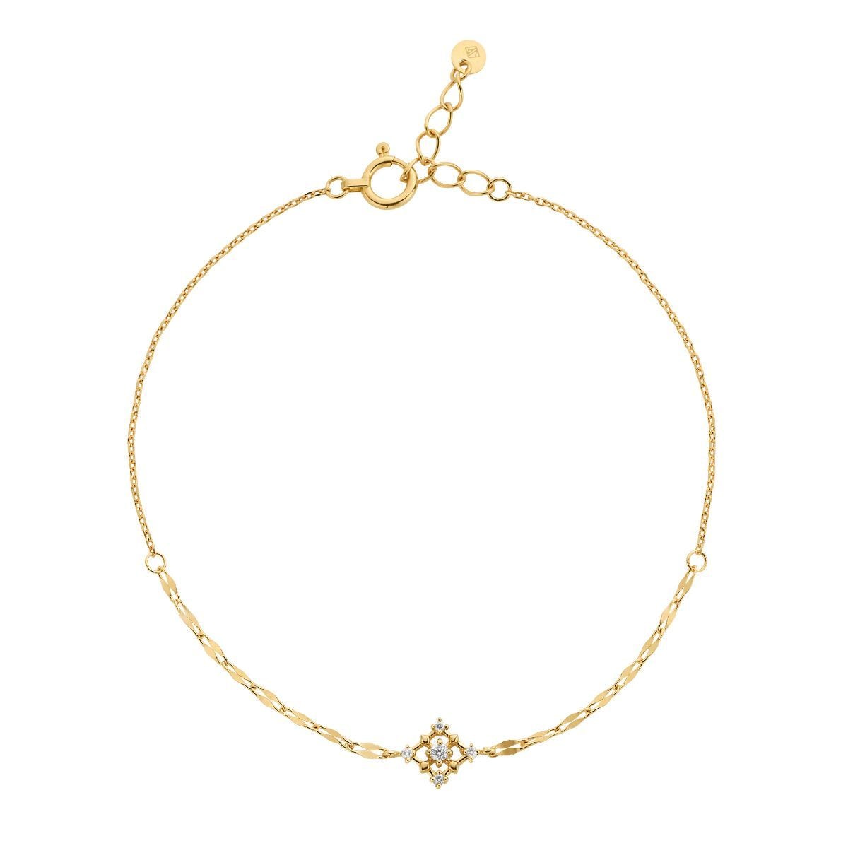 K18イエローゴールド ダイヤモンド 2連ブレスレット | ヴイエー