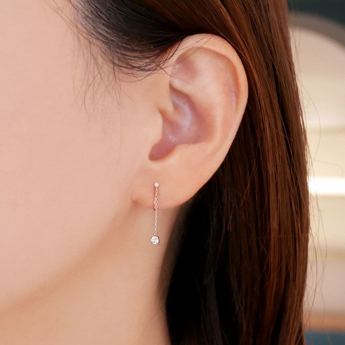 K10ピンクゴールド スイングイヤリング | ヴイエー ヴァンドーム青山