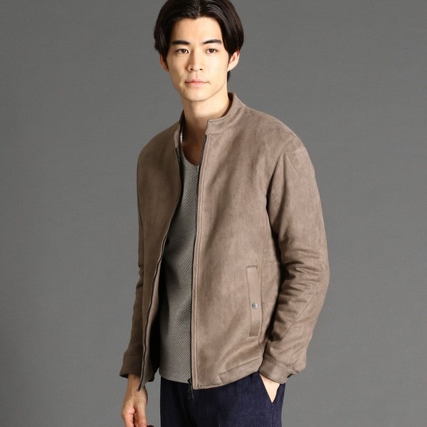 ポンチスウェードシングルライダースブルゾン | ハイダウェイ