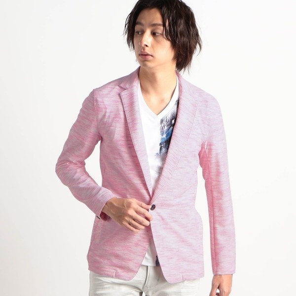 【kys】SHIPSシップス　ストレッチジャージーリラックスジャケット SHIPS： セットアップ対応 ストレッチ ジャージー