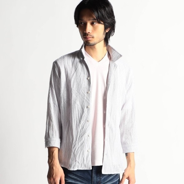 ニコル出品 ラッセルレース7分袖シャツ | ハイダウェイ(HIDEAWAYS