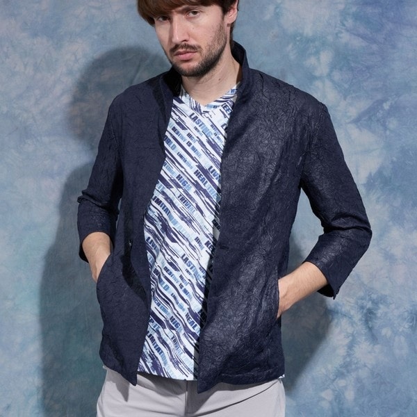 メランジダブルフェイスジップアップブルゾン | ハイダウェイ