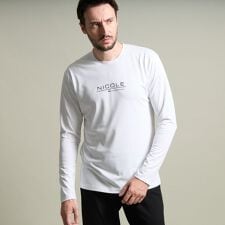 シルケットクルーネック長袖Ｔシャツ