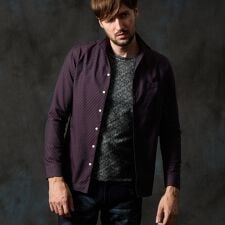 ハイダウェイ(HIDEAWAYS)のアラカルトバイヤスジャカードシャツ