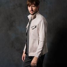 ハイダウェイ(HIDEAWAYS)のポンチ起毛ジップアップブルゾン