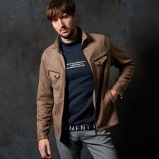 ハイダウェイ(HIDEAWAYS)のポンチ起毛ジップアップブルゾン