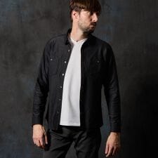 ハイダウェイ(HIDEAWAYS)のショートレギュラーカラーシャツブルゾン