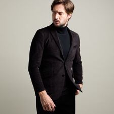 ハイダウェイ(HIDEAWAYS)の【HIDEAWAYS BLACK】ガムストレッチカルゼコールジャケット