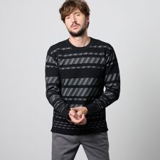 ハイダウェイ(HIDEAWAYS)の【WEB限定】バイアスダブルフェイス　クルーネックニット