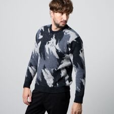 ハイダウェイ(HIDEAWAYS)の【WEB限定】アラカルトシャギージャカードプルオーバーニット