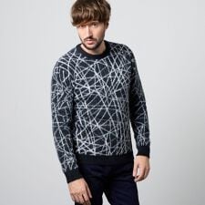 ハイダウェイ(HIDEAWAYS)の【WEB限定】アラカルトシャギージャカードプルオーバーニット