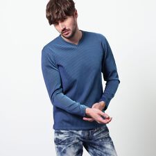 タックボーダーVネックプルオーバー