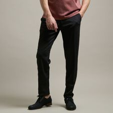 【HIDEAWAYS BLACK】シアージャガードニット　イージースラックス