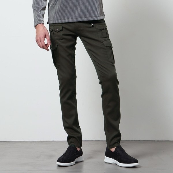 コーティングストレッチライダースカーゴPTパンツ | ノーアイディー(NO