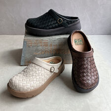 リン クローバー(Rin Clover)の【25秋冬新作】厚底 編み込み サボサンダル