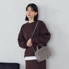 2WAY フェイクファー ボストンバッグ