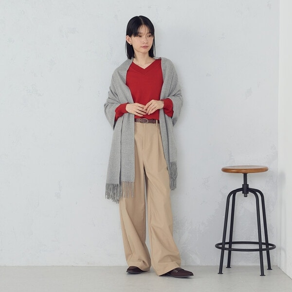 KURUMIポンチョ フード付きポンチョストール | モノコムサ(MONO COMME CA