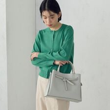 リボンあおりトートバッグ