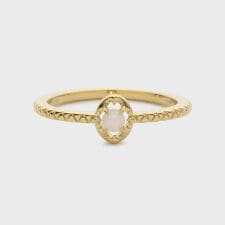 【Pocket Ring】ゴールドオパールリング