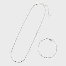 【WEB限定】シルバーネックレス／ブレスレットセット