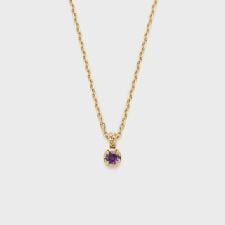 ノジェス(NOJESS)のゴールドアメジストネックレス