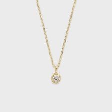 ノジェス(NOJESS)のK10ダイヤモンドネックレス（0.04ct）