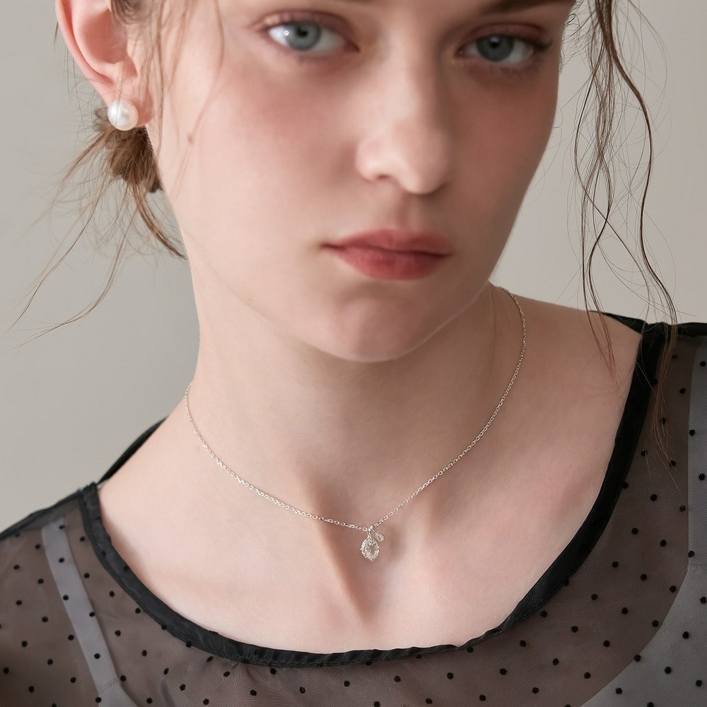 シルバーチャームセットネックレス