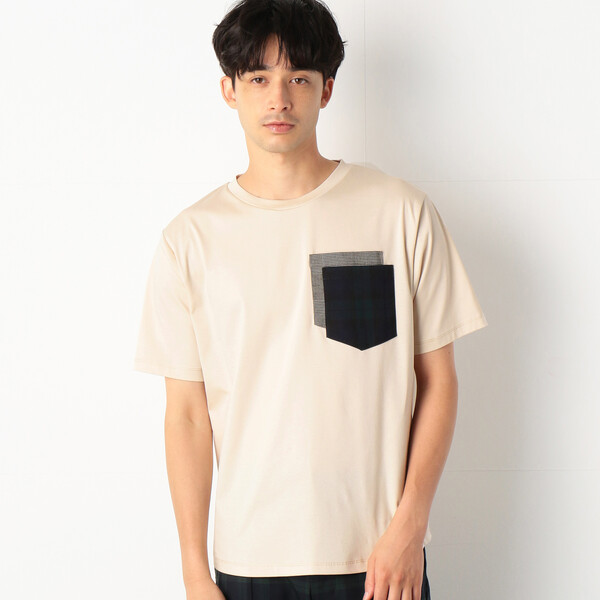 チェック ダブルポケット Ｔシャツ | コムサコミューン(COMME CA